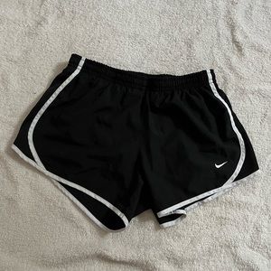 black nike shorts
